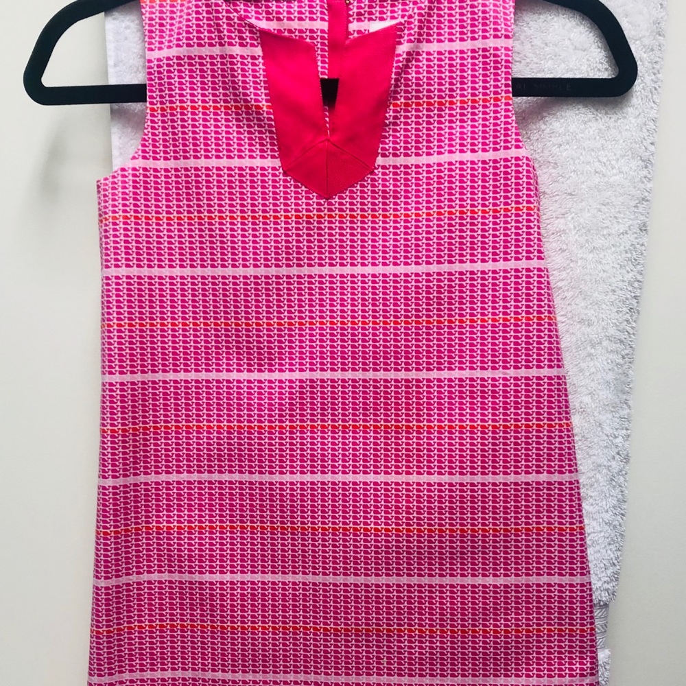 Vineyard vines pink whale sleeveless dress
